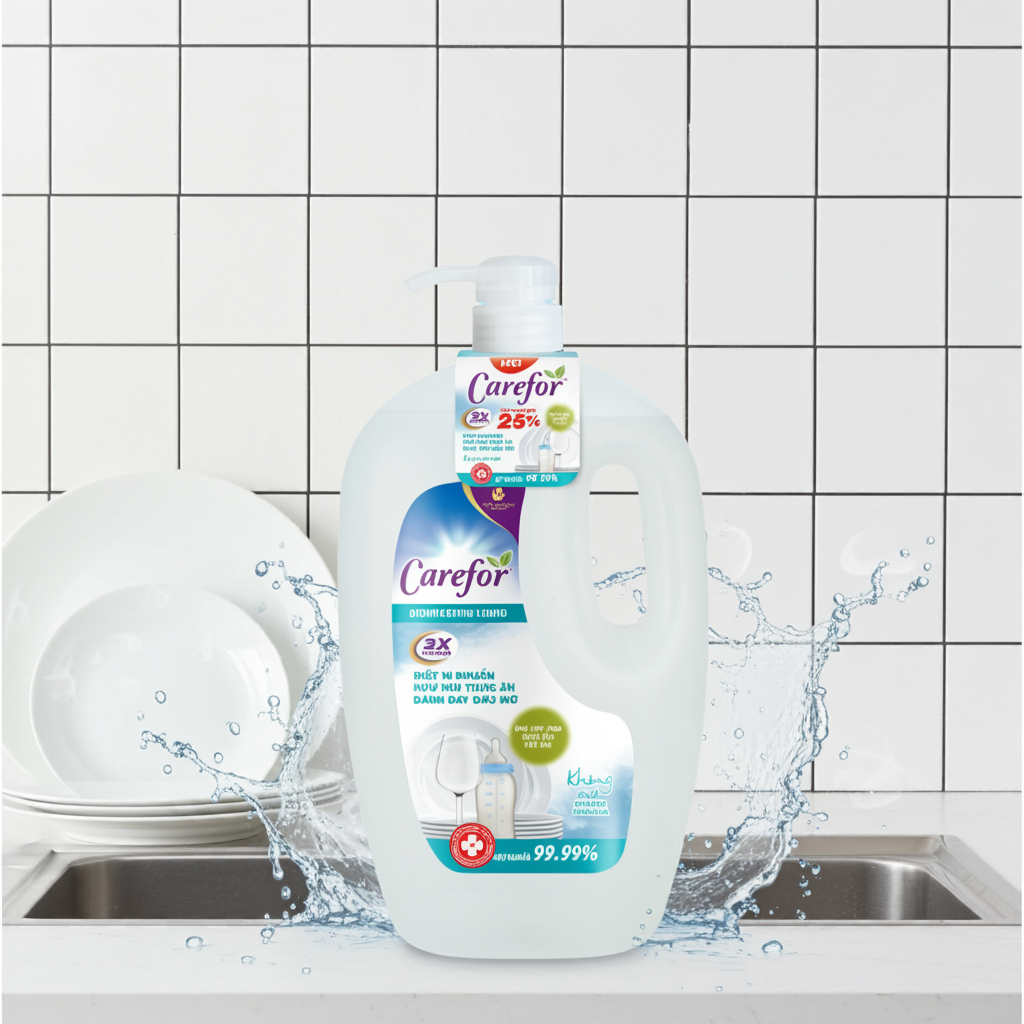 CAREFOR Dishwashing Liquid 1900ml ( Hygiene Formula)